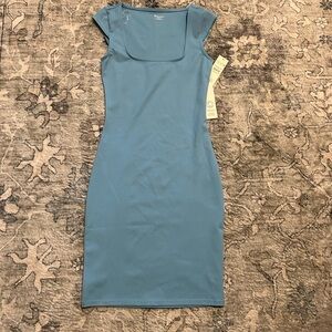 No Boundaries Blue Midi Dress